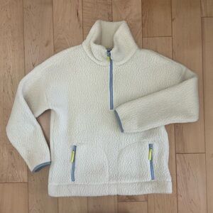 J Crew Women’s Vintage Fleece Sherpa Quarter Zip